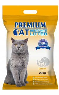 Prémiové bentonitové stelivo pre mačky hrudkujúce - Káva pre mačky 20kg